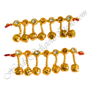 Premium Quality Nang(Diamond) Lalan Payal With Golden Moti Latkan