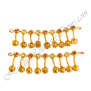Premium Quality Nang(Diamond) Lalan Payal With Golden Moti Latkan