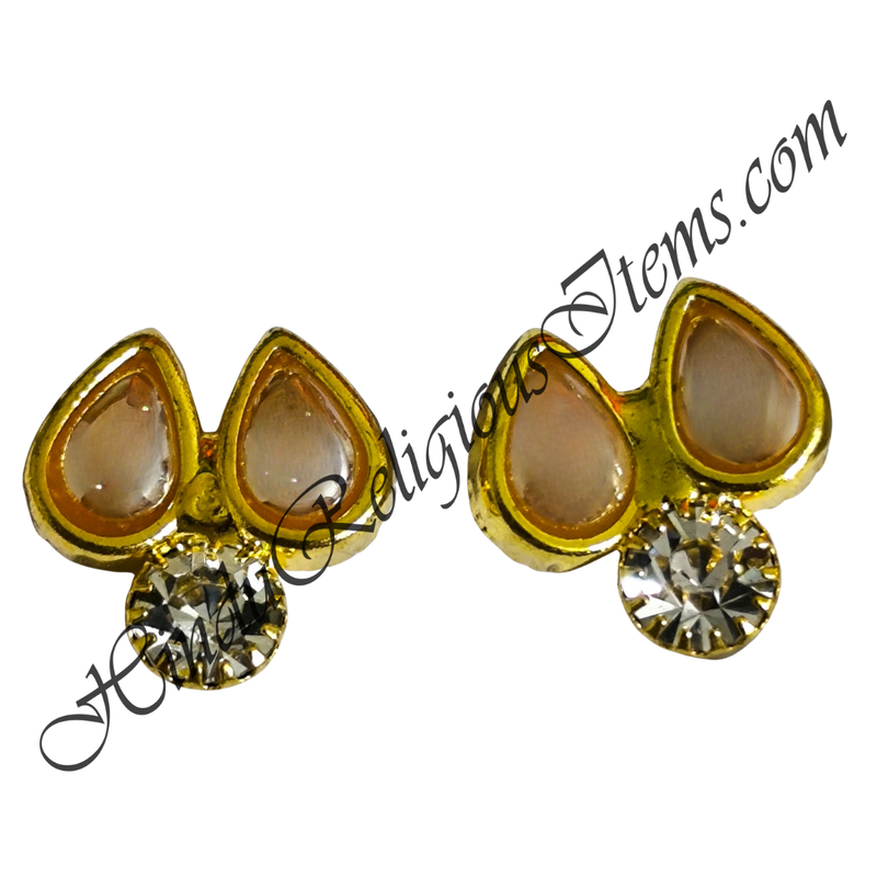 Premium Quality Various Designs Kundal With Nang(Diamond)