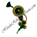 Resham Tipara & Kalgi With Golden Jhari