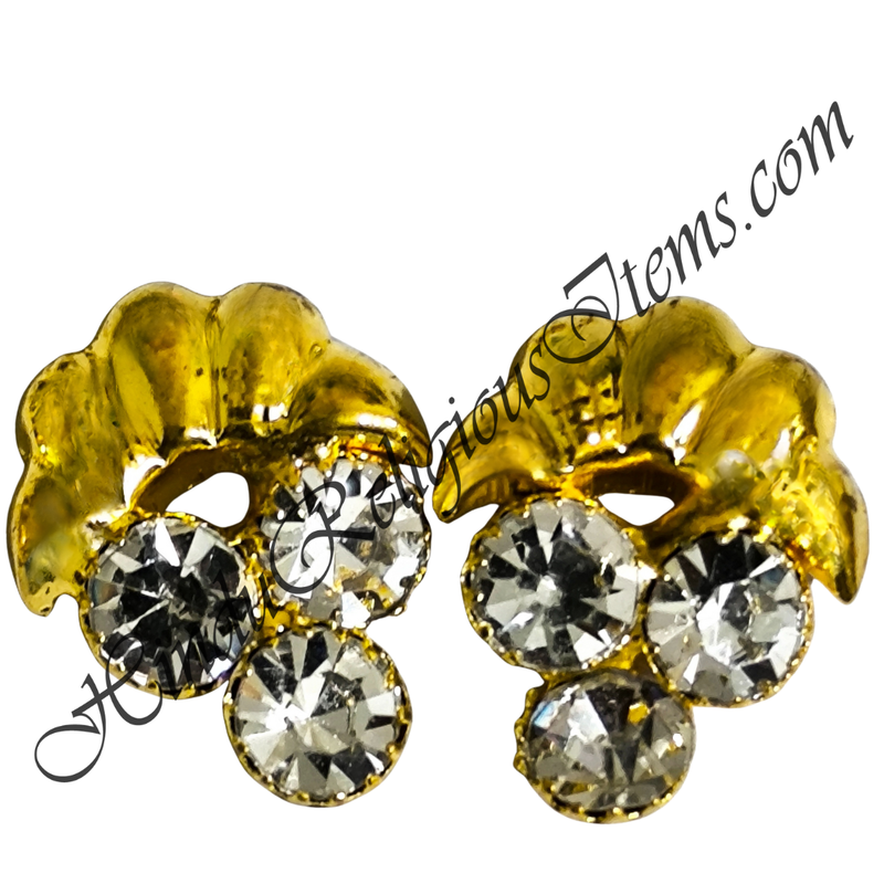 Premium Quality Various Designs Kundal With Nang(Diamond)