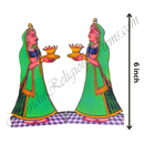 High-Quality Printed MDF Cut Outs With Stand Set of 2