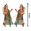 High Quality Wood MDF Double Side Printed Cut Outs Set of 2