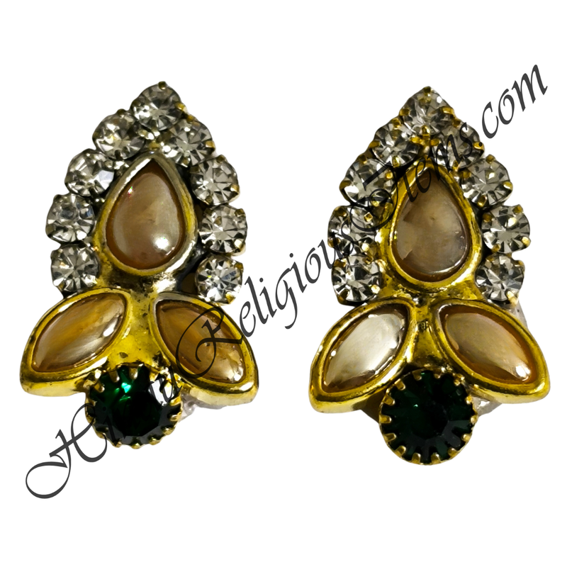 Premium Quality Various Designs Kundal With Nang(Diamond)