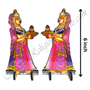 High Quality Wood MDF Double Side Printed Cut Outs Set of 2