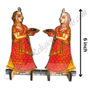 High Quality Wood MDF Double Side Printed Cut Outs Set of 2