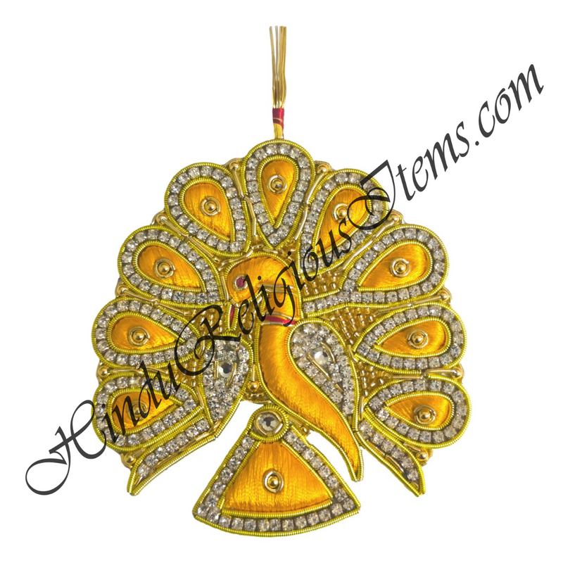 Premium Quality Jardoshi Mukut With Jhari Resham & Nang(Diamond)
