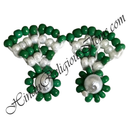 Premium Quality White Moti With Colour Moti Pot Shape Kundal