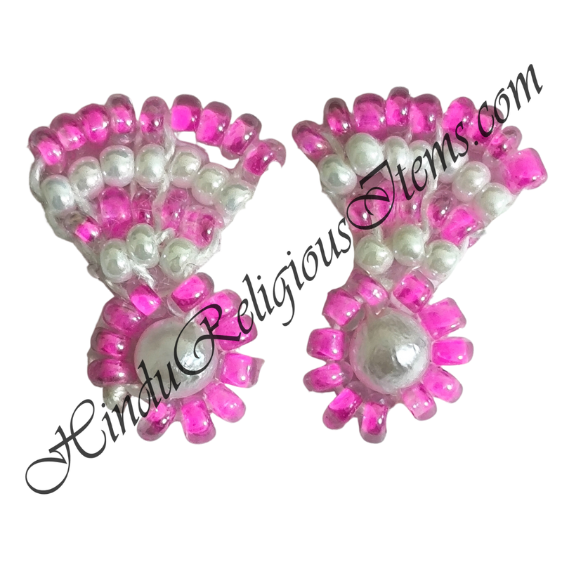 Premium Quality White Moti With Colour Moti Pot Shape Kundal