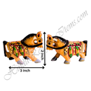 Premium Quality Wooden Painted Animal Khilona