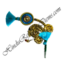 Resham Tipara & Kalgi With Golden Jhari