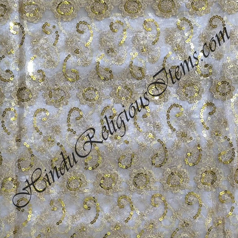 Net Fabric With Various Design Wrok Fabric/ Kapad (NFVD)