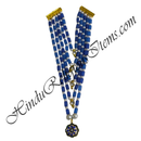 Premium Quality Five Layer Colour Moti Mala With Flower Shape Pendent