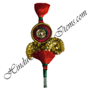 Resham Tipara & Kalgi With Golden Jhari