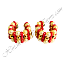 Coloured Moti Kada With Golden Moti