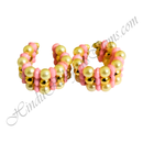 Coloured Moti Kada With Golden Moti