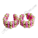 Coloured Moti Kada With Golden Moti