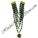Premium Quality Five Layer Colour Moti Mala With Flower Shape Pendent