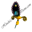 Resham & Morpankh Kalgi & Katra With Golden Jhari