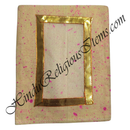 Chitraji Cotton Vasanti / Chatna Vastra with Golden Lace (VCVGL-1)