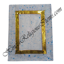 White Chitraji Cotton Vasanti / Chatna Vastra with Golden Lace