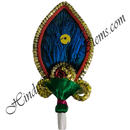 Resham & Morpankh Kalgi & Katra With Golden Jhari