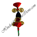 Resham & Morpankh Kalgi & Katra With Golden Jhari