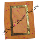 Chitraji Cotton Vasanti / Chatna Vastra with Golden Lace (VCVGL-1)