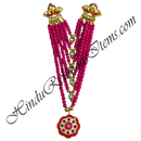 Premium Quality Six Layer Colour Moti Mala With Flower Shape Pendant