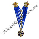 Premium Quality Six Layer Colour Moti Mala With Flower Shape Pendant