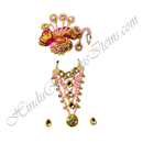 Premium Quality White Moti With Kundan Choki Chitraji Mala Set