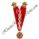 Premium Quality Six Layer Colour Moti Mala With Flower Shape Pendant