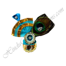 Decorative Paag With Katra & Mor Pankh With Chamak Chandrika