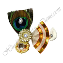 Decorative Paag With Katra & Mor Pankh With Chamak Chandrika