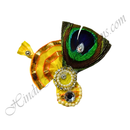 Decorative Paag With Katra & Mor Pankh With Chamak Chandrika
