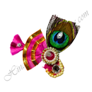 Decorative Paag With Katra & Mor Pankh With Chamak Chandrika