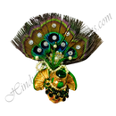 Premium Quality Morpankh Chandrika on Khulhey Paag With Diamond & Stone Work