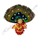 Premium Quality Morpankh Chandrika on Khulhey Paag With Diamond & Stone Work
