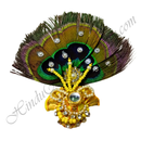 Premium Quality Morpankh Chandrika on Khulhey Paag With Diamond & Stone Work