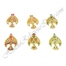Premium Quality Golden Metal Meenakari Mukut