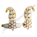 Premium Quality Golden Metal Meenakari Shirpeach And Sheeshful Set