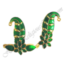 Premium Quality Golden Metal Meenakari Shirpeach And Sheeshful Set
