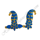 Premium Quality Golden Metal Meenakari Shirpeach And Sheeshful Set