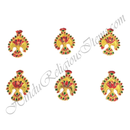 Premium Quality Golden Metal Meenakari Mukut