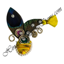 Paag With Golden Metal Chandrika With Peacock Feather