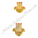 Golden Metal Meenakari Dumala Sehra