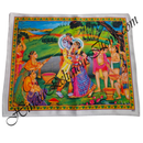 High Quality Satin Printed Pichwai (Backdrop) - Holi Khel