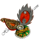 Paag With Moti & Resham Decoration