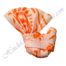 Cotton Orange (Kesari) Print Feta Paag