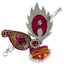 Paag With Moti & Resham Decoration